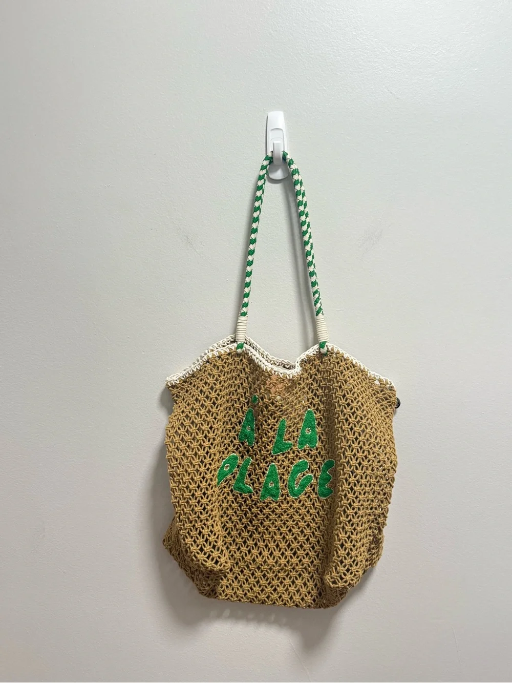 Clare V L’Ete macrame woven tote a la Plage crochet beach bag resort vacation